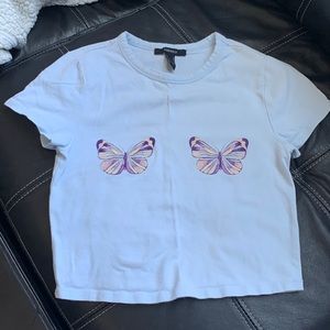Forever 21 butterfly crop top